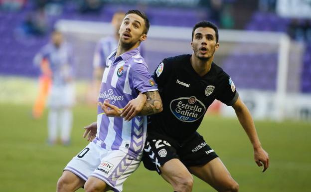 Sergio Marcos en el partido contra el Lugo de la pasada temporada/G. Villamil