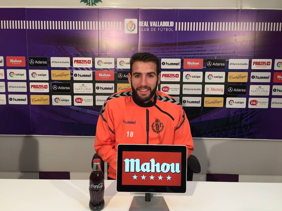 Antoñito, esta mañana en la sala de prensa del Nuevo José Zorrilla./J. A. P.