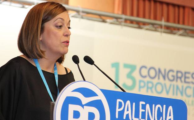 Ángeles Armisén, durante su intervención en el congreso. Marta Moras