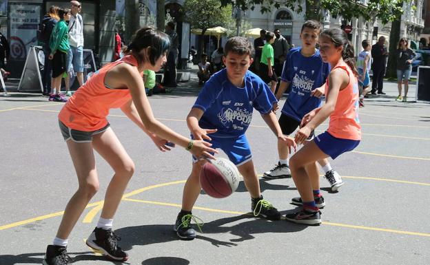 Día del 'minibasket' en la edición del año pasado en Valladolid./Gabriel Villamil
