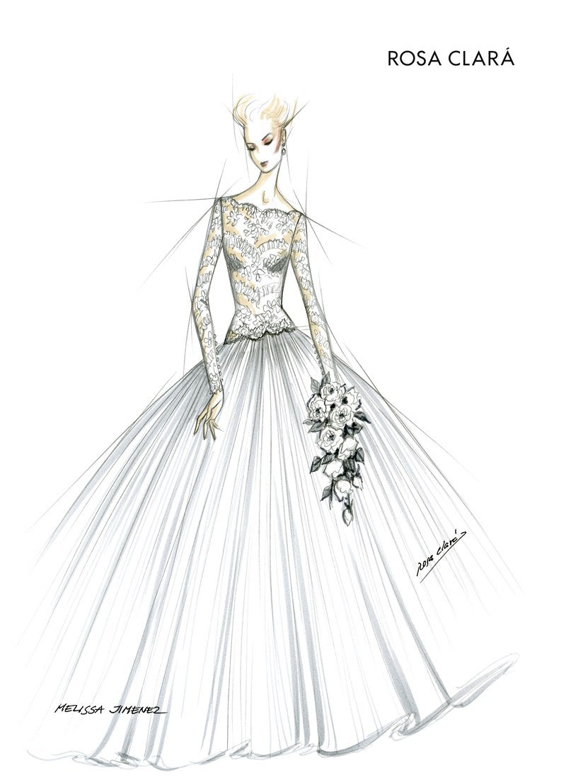 Vestido de la boda.