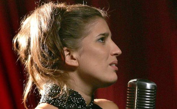 Lucía Jiménez graba un videoclip para la película 'La caja Kovacs'.