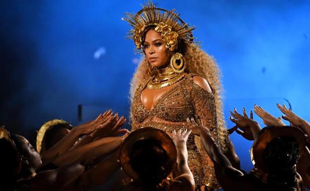 Beyoncé, en los Grammy./GETTY