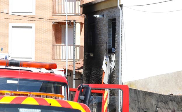 Vivienda donde ha tenido lugar el incendio.