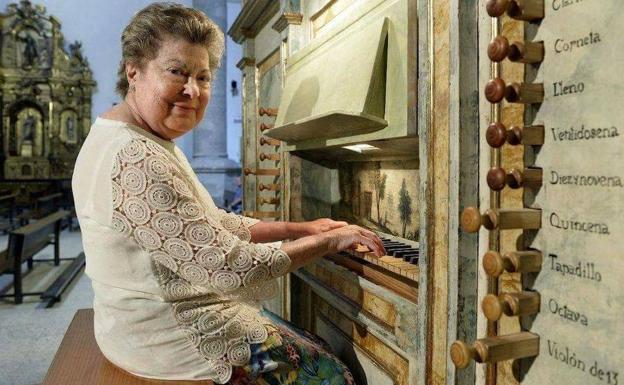 La organista Lucía Riaño. /El Norte