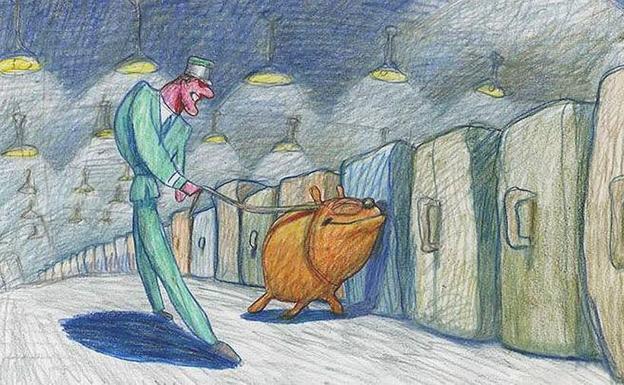Fotograma del corto 'Cop dog', de Bill Plympton.