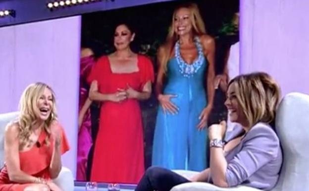 Ana Obregón (izd.) con Toñi Moreno en 'Viva la vida'.