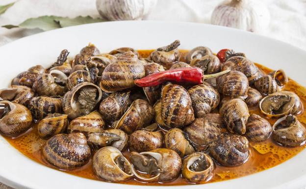 Caracoles preparados para servir