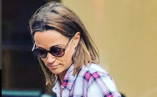 Pippa Middleton con su nuevo corte de pelo.