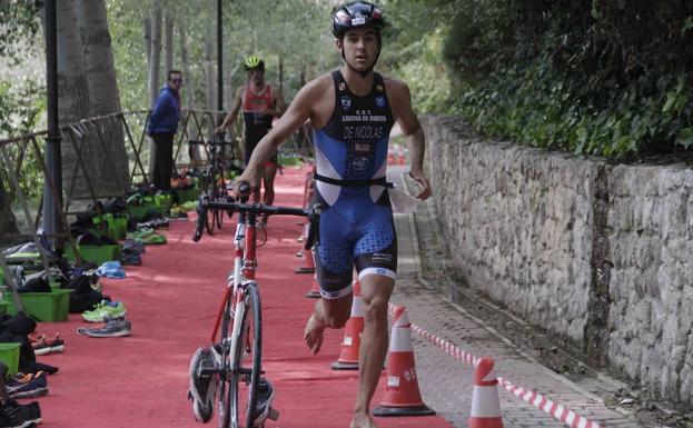 Óscar Nicolas en una de las zonas de transición.