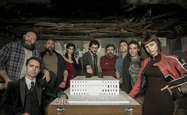 Elenco de 'La casa de papel'./
