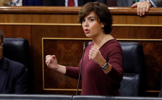 Santamaría en la sesión de control./Efe