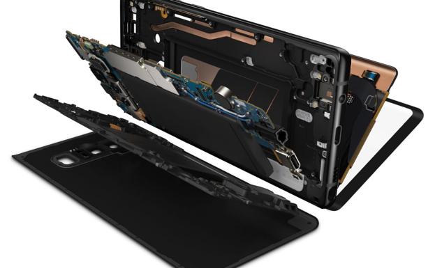 El Samsung Note 8 por piezas./RC