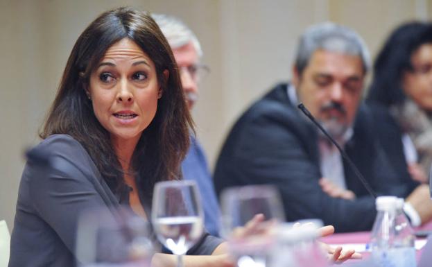 Mara Torres durante su intervención en el Benito Menni./R. Jiménez