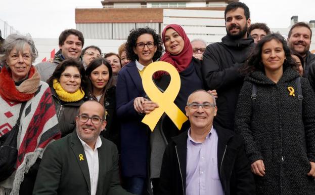 Acto electoral de ERC en Badalona el pasado fin de semana./EFE