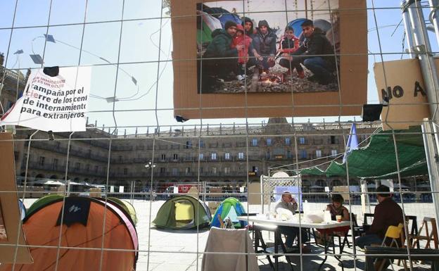 Una de las actividades organizadas en favor de los refugiados en Salamanca en años anteriores./Word