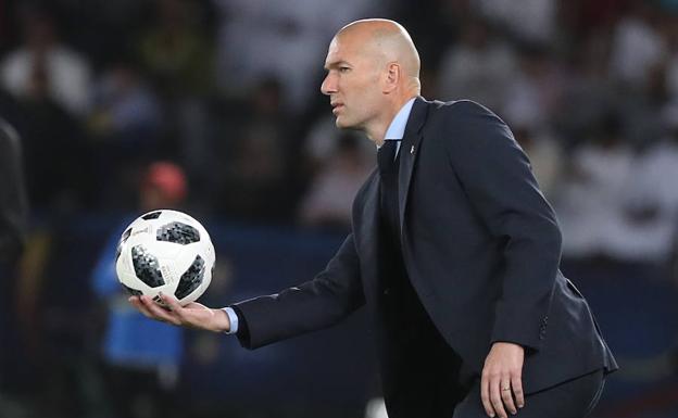 Zinedine Zidane. durante la final del Mundialito./Afp