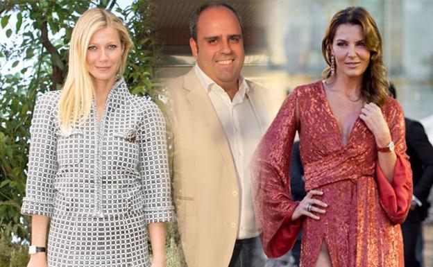 Gwyneth Paltrow, Julio Ruz y Mar Flores./Agencias