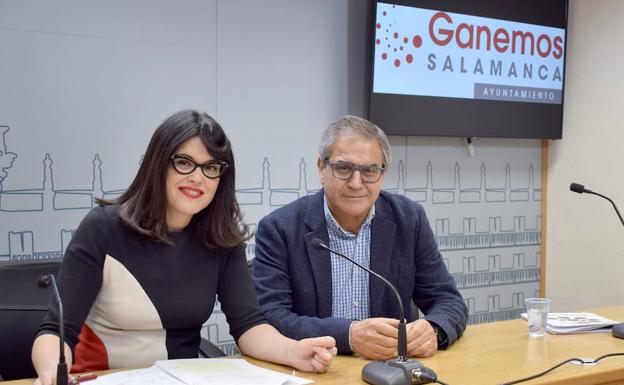 Virginia Carrera y Gabriel Risco, ayer./WORD