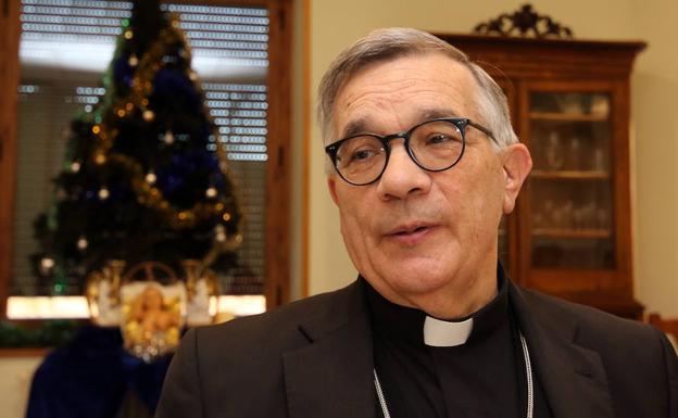 El obispo, este miércoles. /A. de Torre