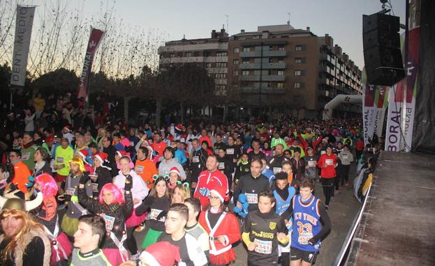 Salida de la San Silvestre de Palencia./MARTA MORAS