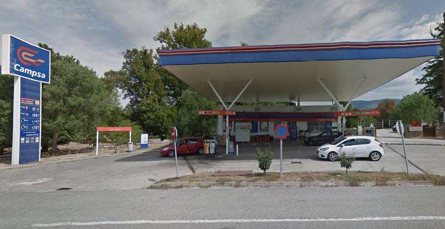 Gasolinera de La Granja en la que se produjo el atraco este martes./El Norte