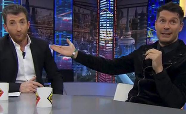 Jaime Cantizano (dcha.) con Pablo Motos en 'El Hormiguero'. /Antena 3