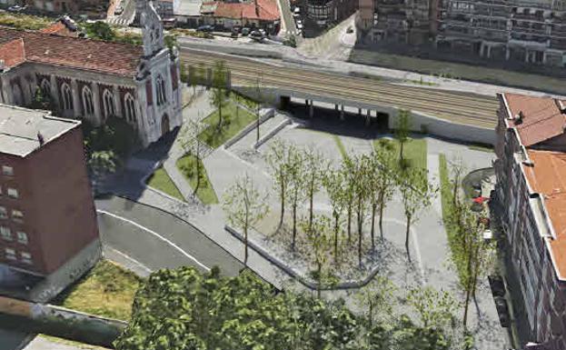 Proyección de cómo quedaría el paso de la Plaza Rafael Cano./El Norte