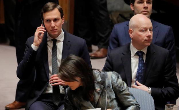 Kushner (izquierda), en una reunión de la ONU. /Lucas Jackson (Reuters)