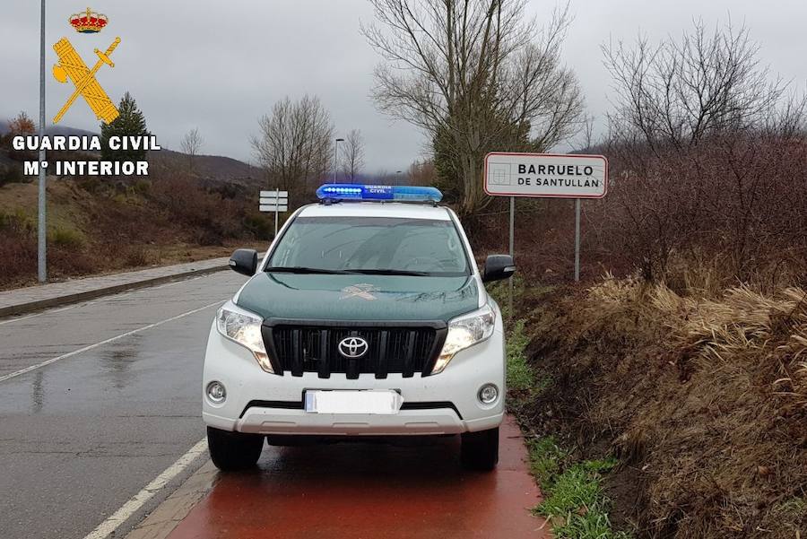 Coche de la Guardia Civil, en Barruelo. /El Norte