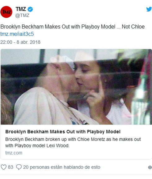 Brooklyn besa a Lexi Wood.