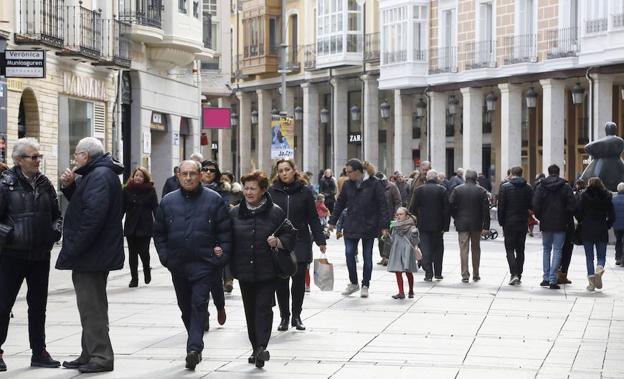 Zona comercial de Palencia./Marta Moras