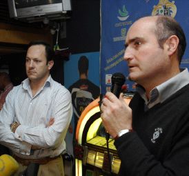 Martín y Candau, en la presentación de la Copa Ibérica. / M. Á. SANTOS/