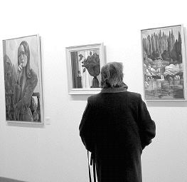 Exposición de Isidro López Murias en Caja Duero. / M. DE LA FUENTE/