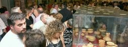 Un gran número de personas han visitado la exposición vaccea en las bodegas Protos./