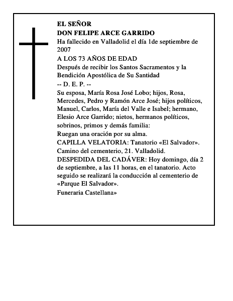DON FELIPE ARCE GARRIDO