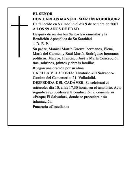 DON CARLOS MANUEL MARTÍN RODRÍGUEZ