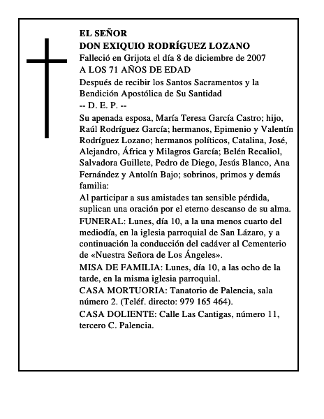 DON EXIQUIO RODRÍGUEZ LOZANO