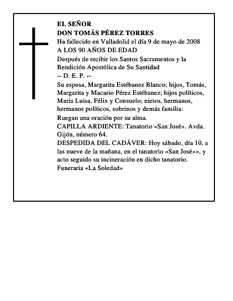 DON TOMÁS PÉREZ TORRES