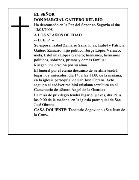 DON MARCIAL GAITERO DEL RÍO