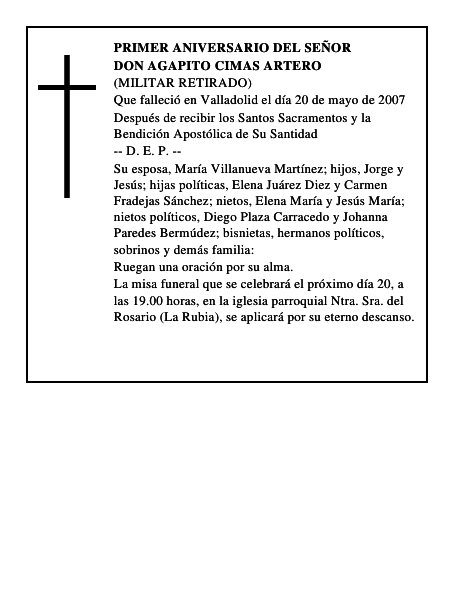DON AGAPITO CIMAS ARTERO