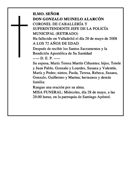 DON GONZALO MUINELO ALARCÓN