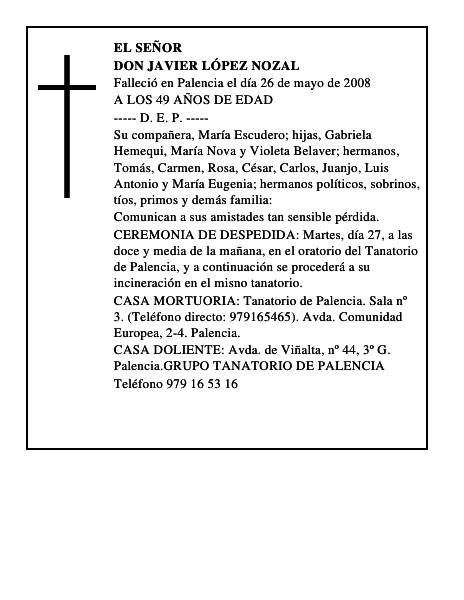 DON JAVIER LÓPEZ NOZAL