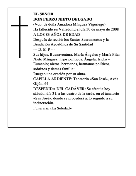 DON PEDRO NIETO DELGADO