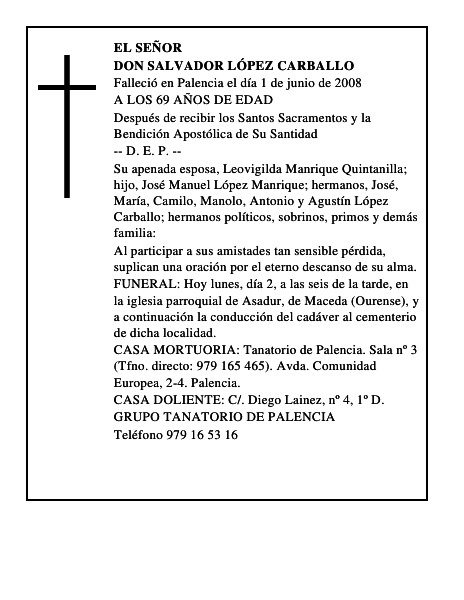 DON SALVADOR LÓPEZ CARBALLO
