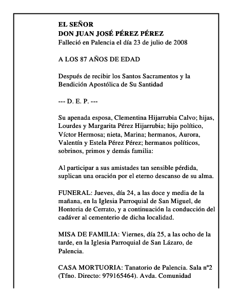 DON JUAN JOSÉ PÉREZ PÉREZ