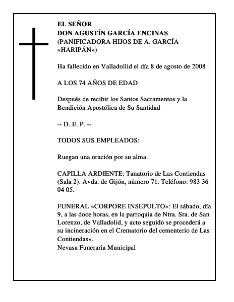 DON AGUSTÍN GARCÍA ENCINAS