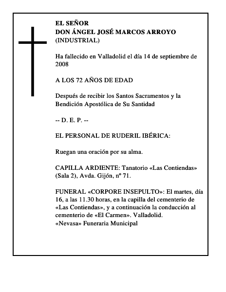 DON ÁNGEL JOSÉ MARCOS ARROYO
