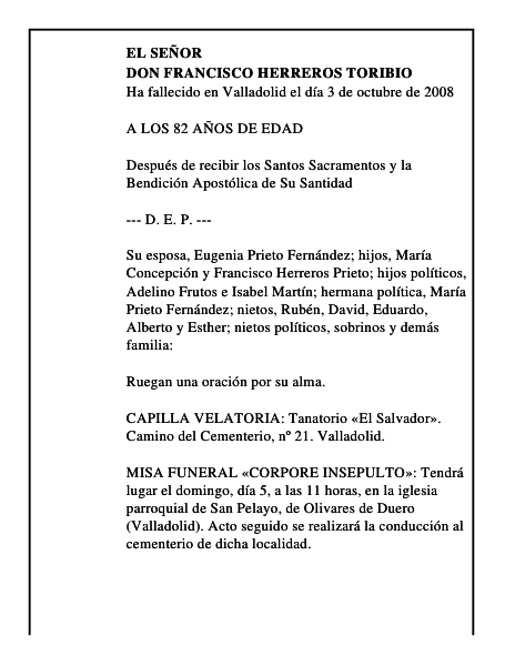 DON FRANCISCO HERREROS TORIBIO