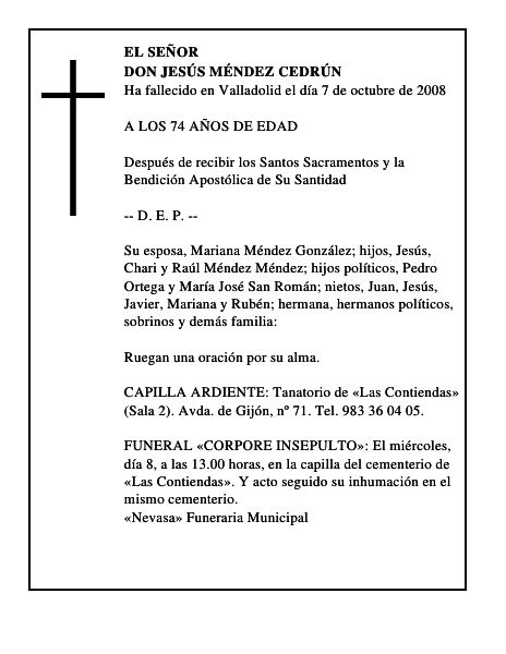 DON JESÚS MÉNDEZ CEDRÚN